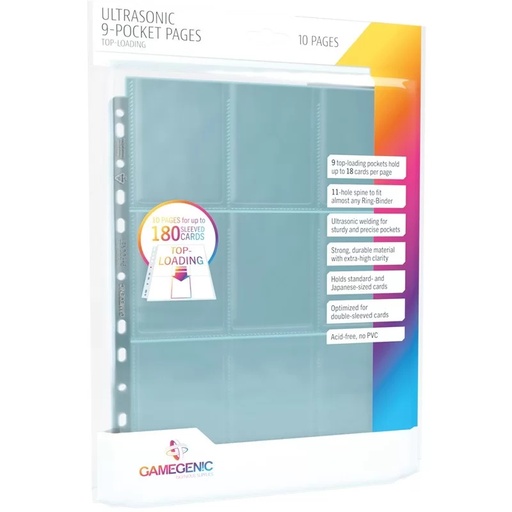 GG : 10 Pages 9 Pocket Ultrasonic Topload Gamegenic