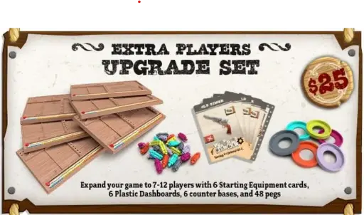 Zombicide Undead or Alive Extra Players Upgrade Set