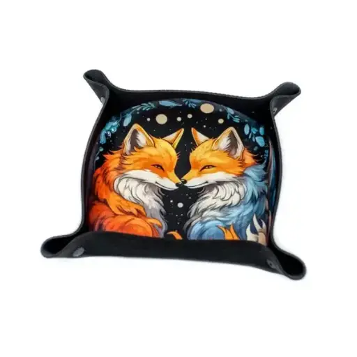 Dice Tray Piste à dés Renards - Foxy Souls 22x22 cm
