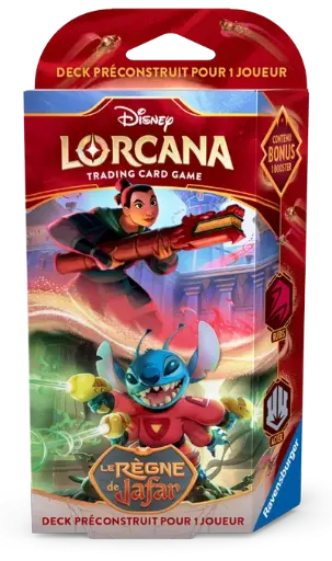 Disney Lorcana : Set 8 Le Règne de Jafar Starter Deck Mulan et Stitch