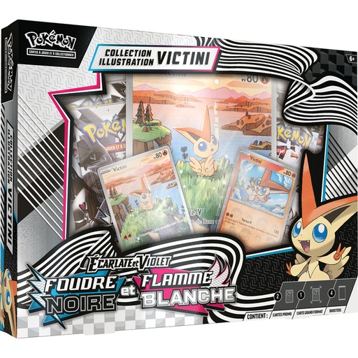 Pokemon: Coffret Illustration Foudre Noire&Flamme  Blanche EV10.5 Victini