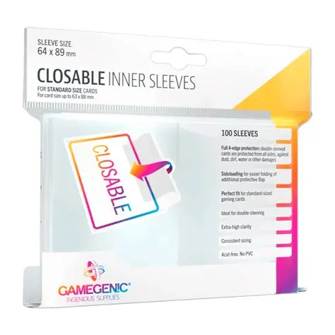 GG : Closable Inner Sleeves Gamegenic (x100)