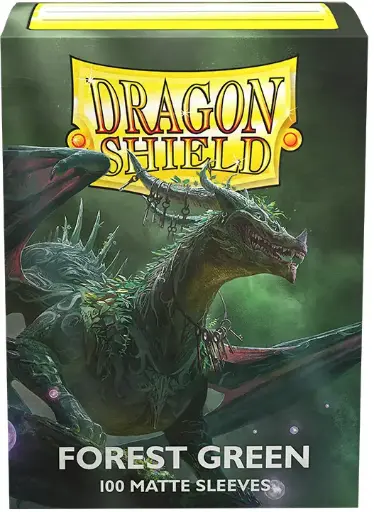 Dragon Shield - Standard Sleeves - Matte :  Forest Green (x100) 